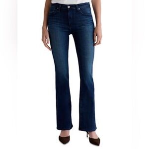 AG Jeans High Waist Farrah Boot Crop Dark Wash Denim size 31 - 27” inseam NWT